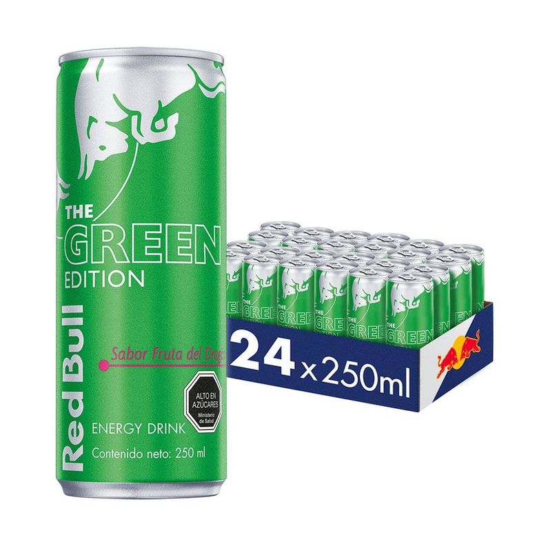 Red Bull Bebida Energética Pack 24 Latas Fruta del Dragón 250Ml-0