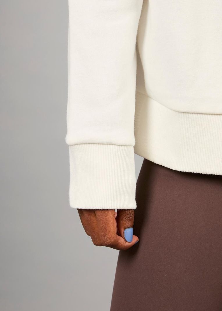 Poleron Half Zip Nott White-8