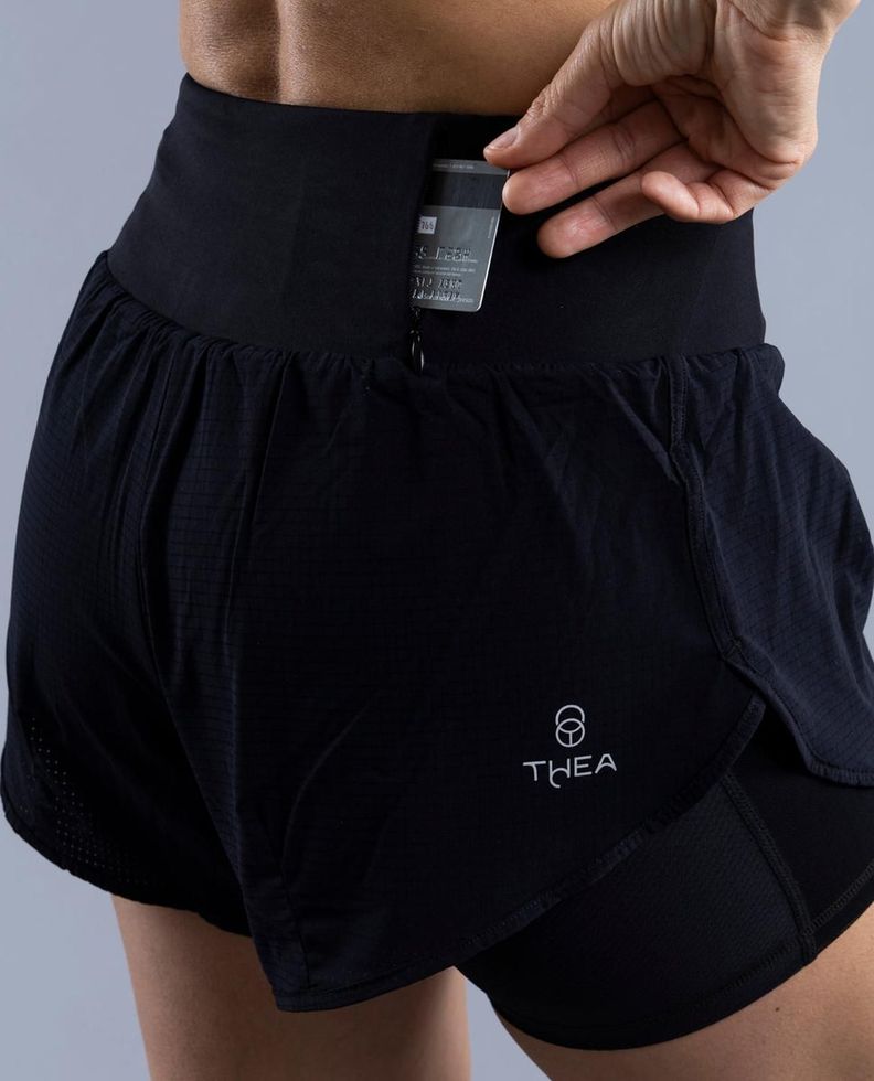 Short Con Pretina Aerius Black-3