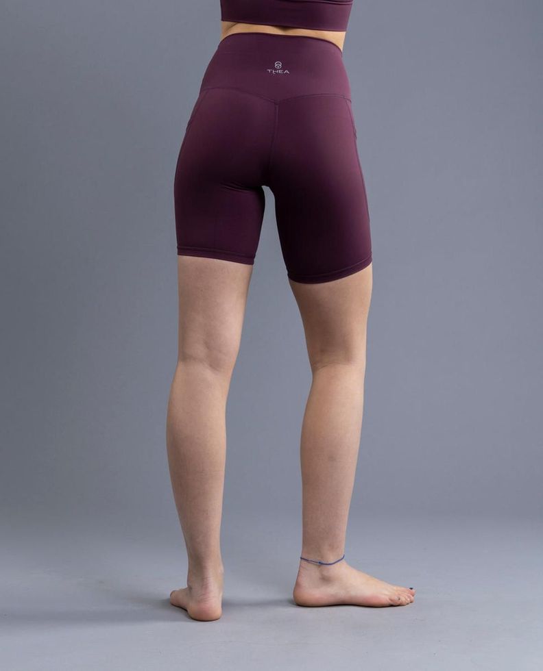 Legging Cortas Bolsillos Laterales Ambar Grape-3