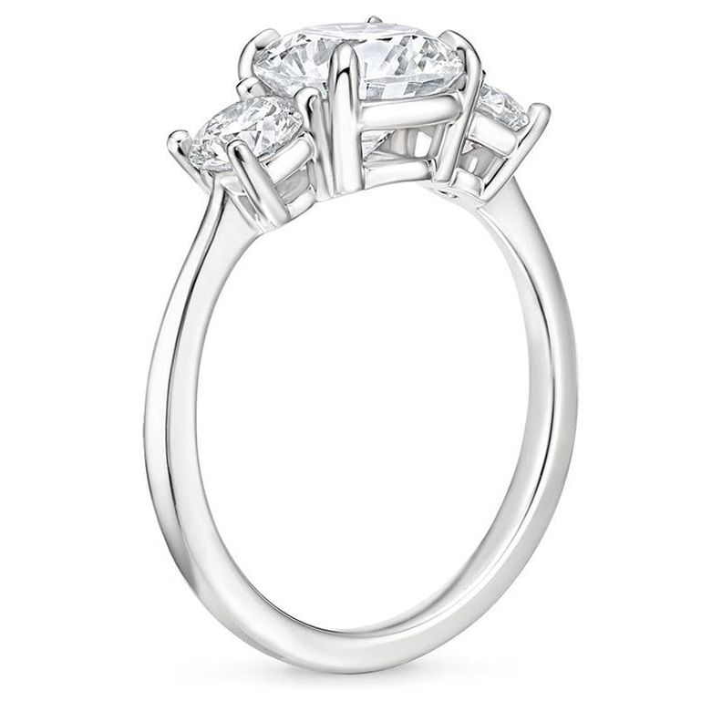 ANILLO DE COMPROMISO BOOMZAIR TRES PIEDRAS 1 CT + 2X 0.5 CT MOISSANITAS VVS1 D-1