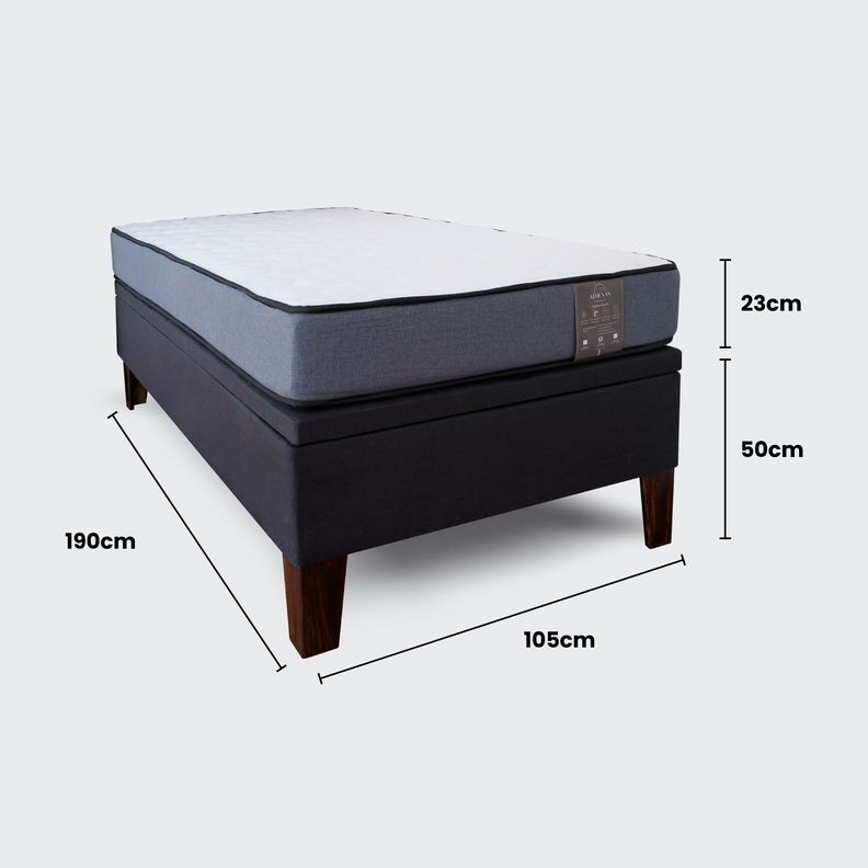 Cama Baúl 1,5 plaza Athenas apertura horizontal-4