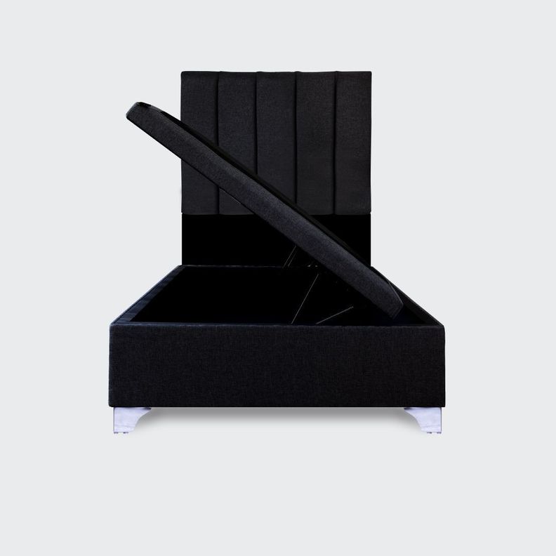 Base baul Elite 1,5 plazas Con respaldo Tubular negro