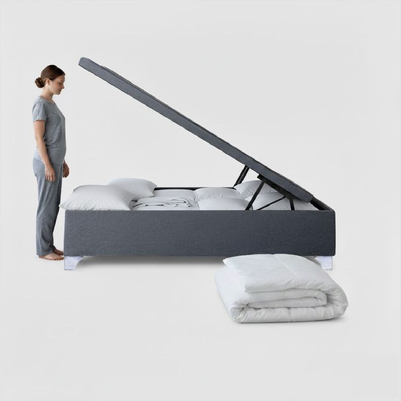 Base baul Elite 2 plazas apertura horizontal Gris