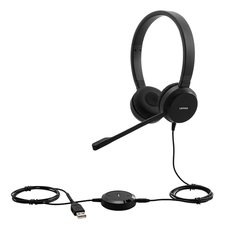 Audífonos Lenovo VOIP Pro Estéreo USB + Jack 3,5mm-2