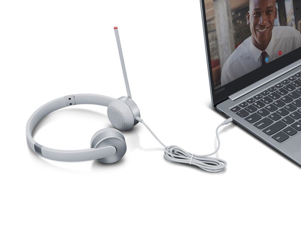 Audífonos Análogo Estéreo Lenovo 100 - Plateado-4