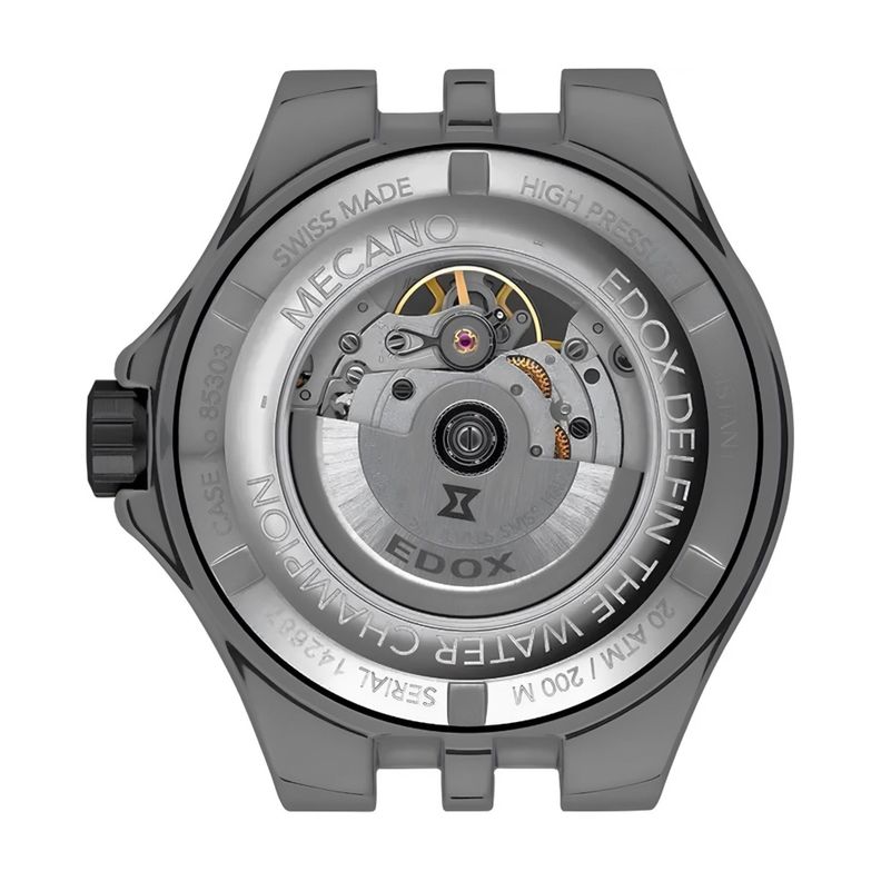 Reloj Edox Grey Skeleton Dial Automatic Hombre-1