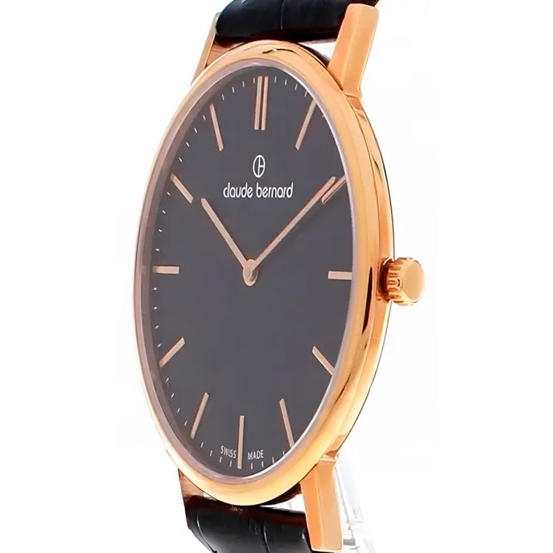 Reloj Claude Bernard Slim Line 39mm Hombre Negro-4