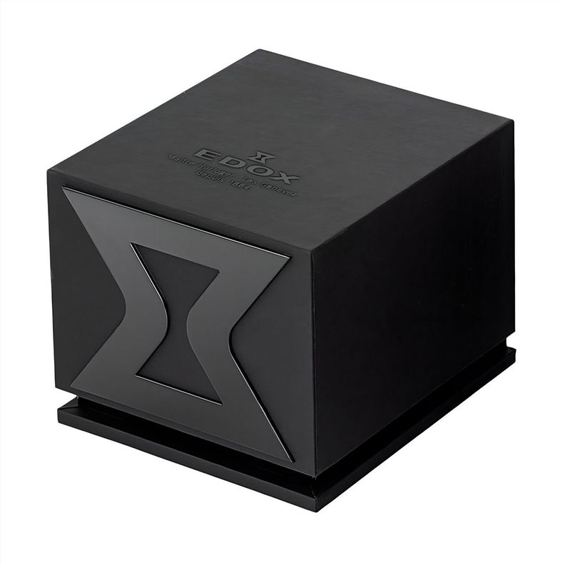 Reloj Edox Delfin The Original Chronograph Pulsera Negra Hombre-7