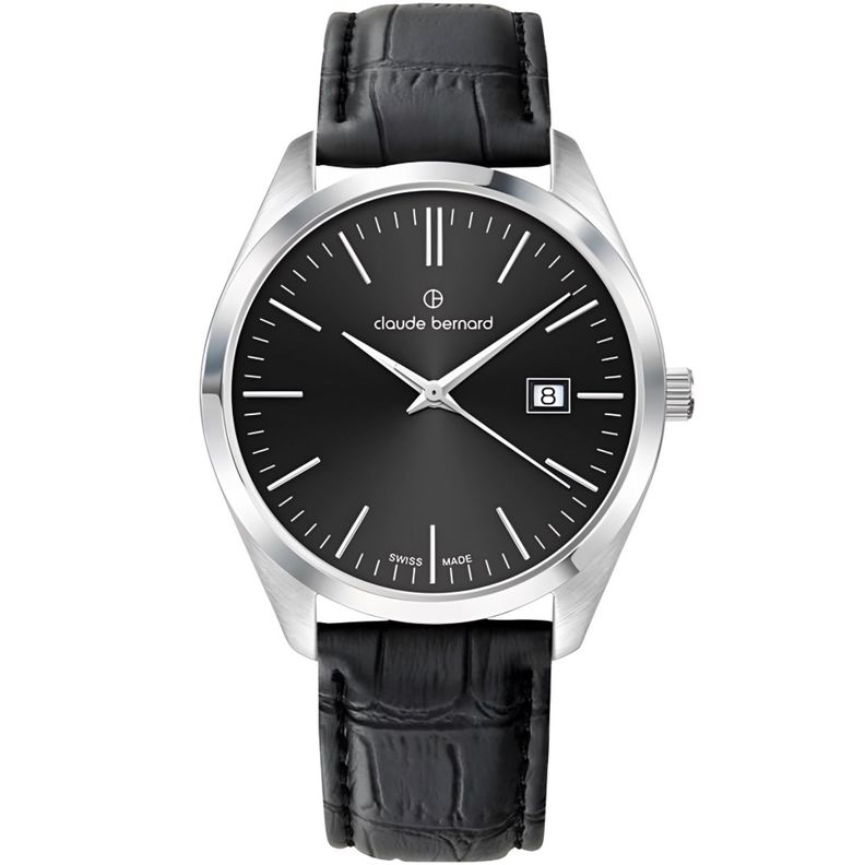 Reloj Claude Bernard Classic Negro 42mm Hombre