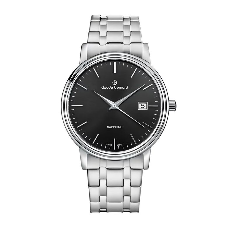 Reloj Claude Bernard Classic Esfera Negra Hombre-0