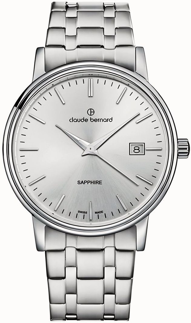 Reloj Claude Bernard  Acero Classic Date Hombre