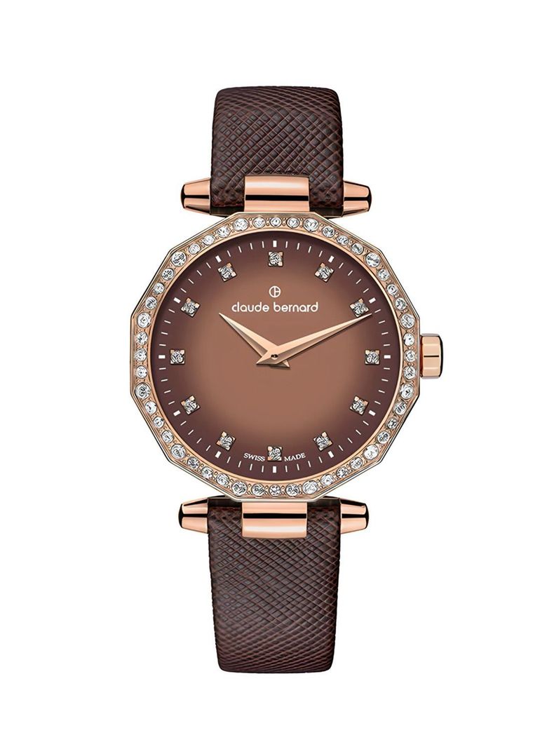 Reloj Claude Bernard Dress Code Marron Mujer