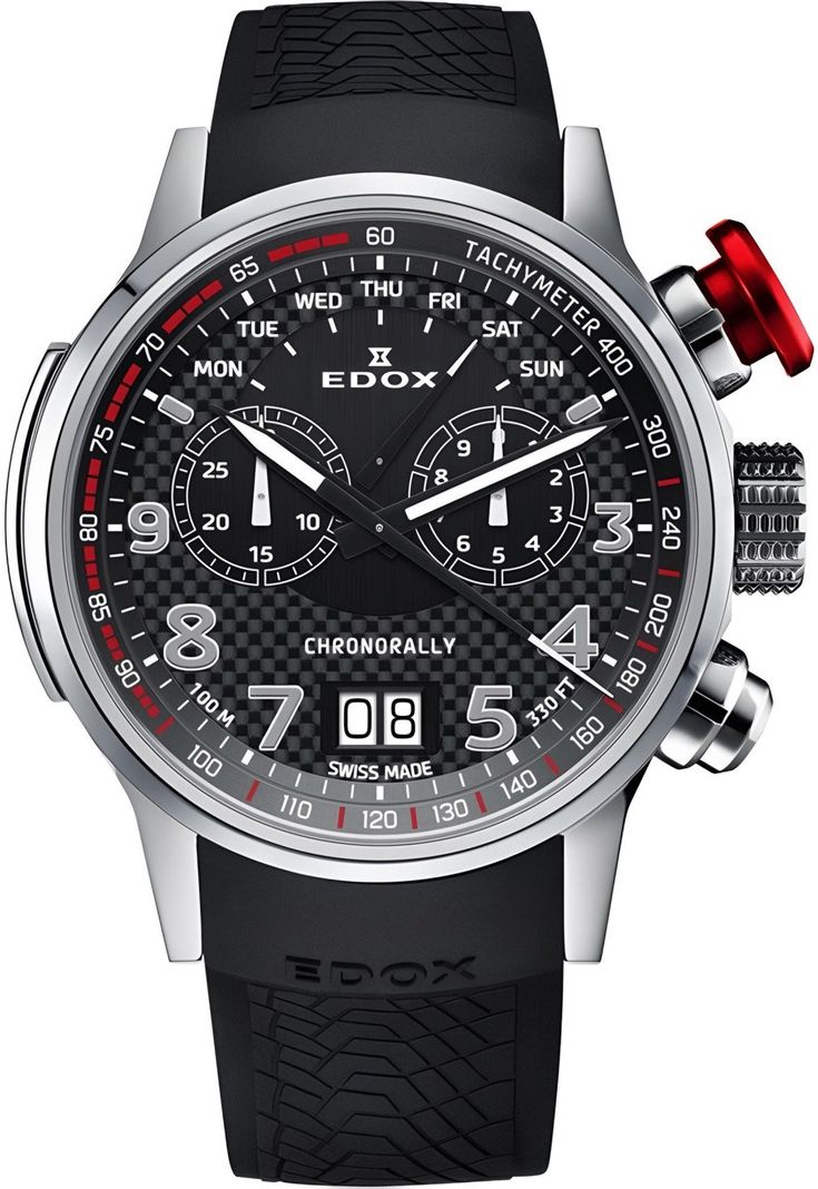 Reloj Edox Chronorally Chronograph Hombre 48mm-0
