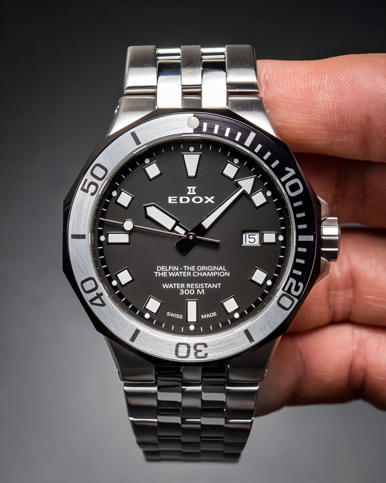 Reloj Edox Delfin The Original Date Hombre-2