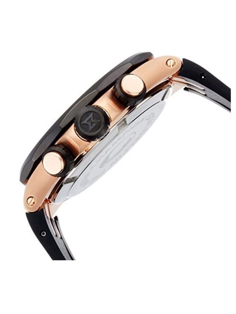 Reloj Edox Black and Rose Gold Chronograph Hombre 43mm-4