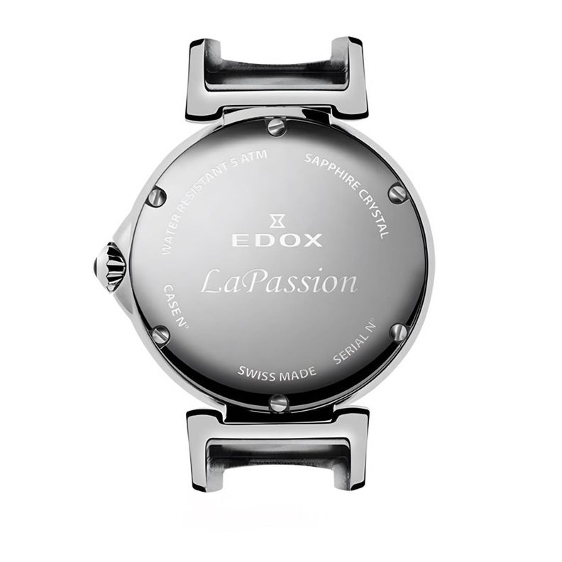 Reloj Edox La Passion Black Dial 29mm Mujer-1