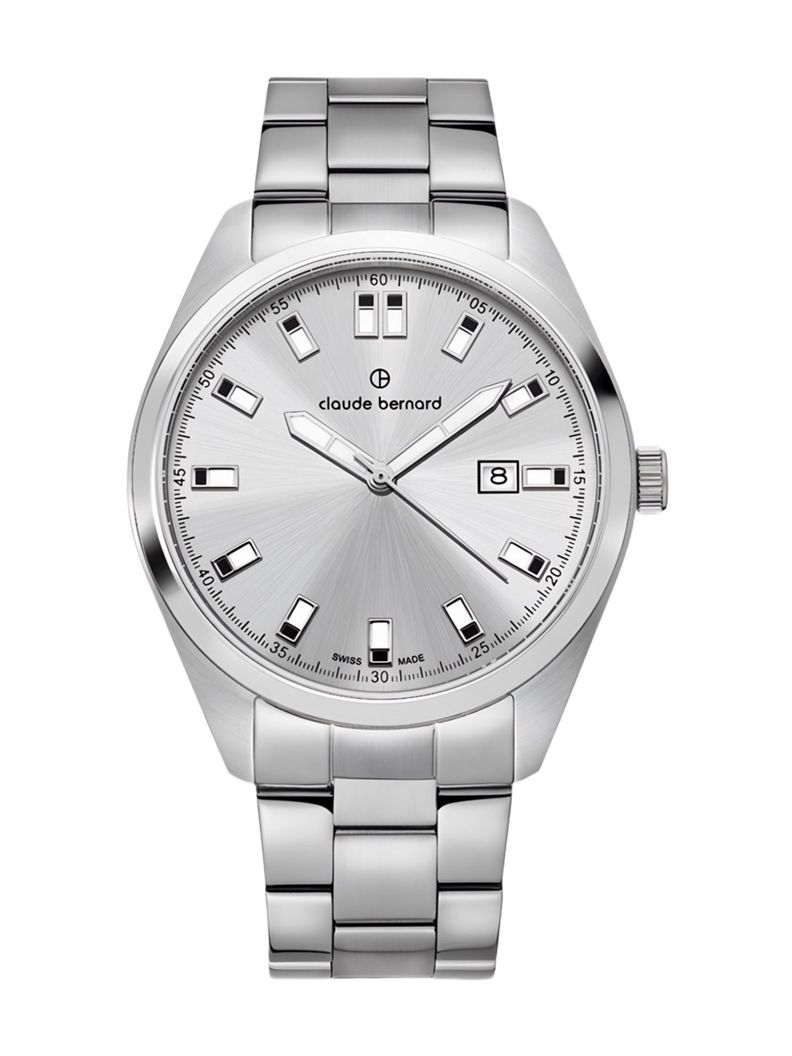 Reloj Claude Bernard Classic Date 44mm Hombre Acero-0