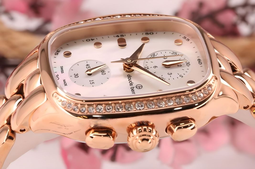 Reloj Claude Bernard Cronografo Oro Rosa Mujer-2