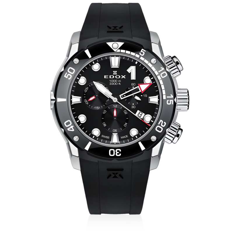 Reloj Edox Black Class One Chronograph Hombre-0