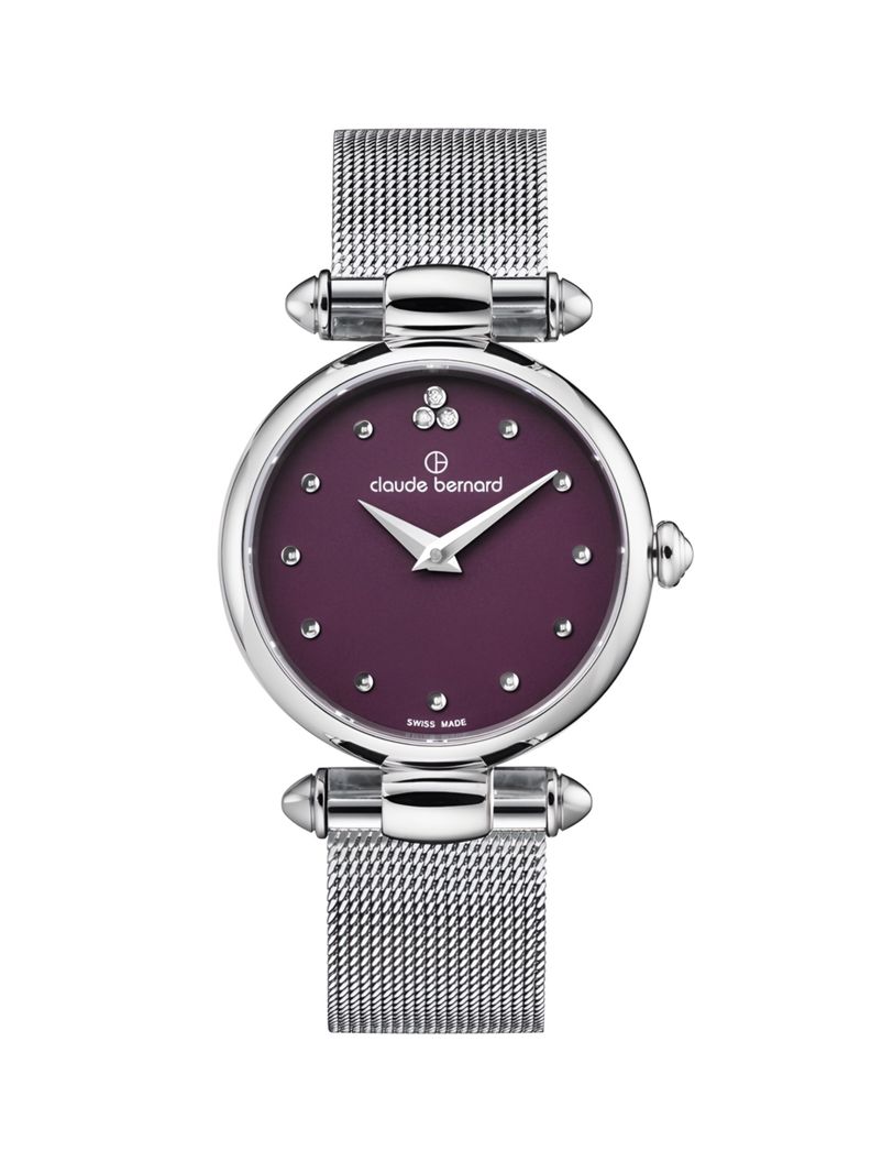 Reloj Claude Bernard Violet Dial 28mm Mujer-0