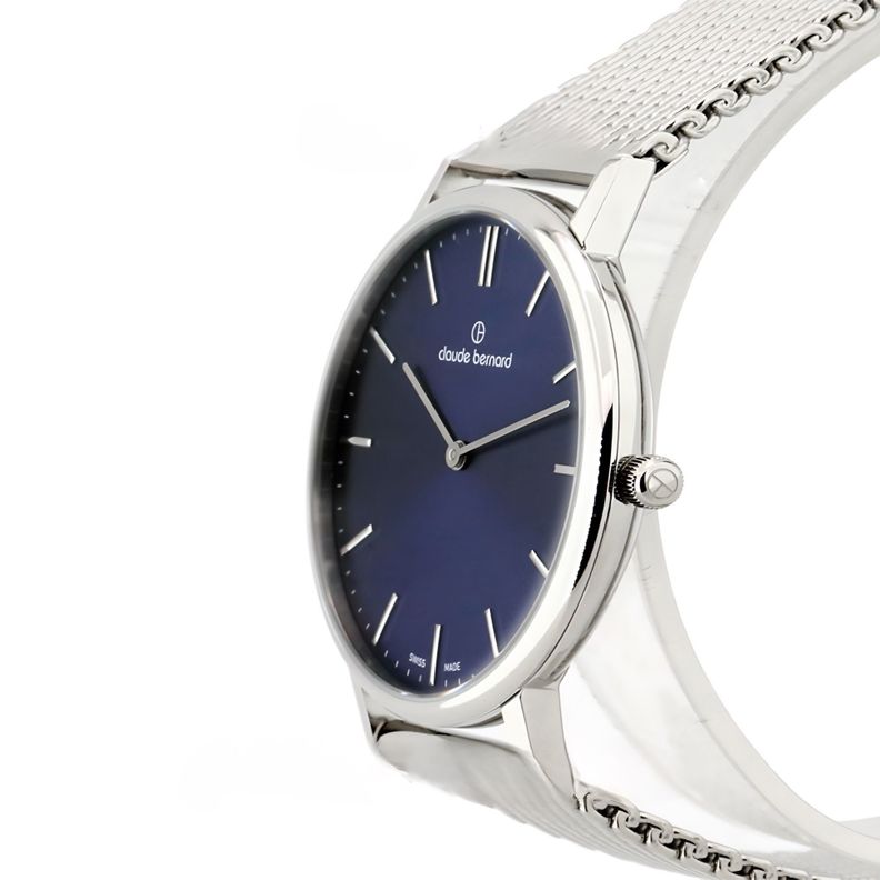 Reloj Claude Bernard Classic Acero Esfera Azul 41mm Hombre-1