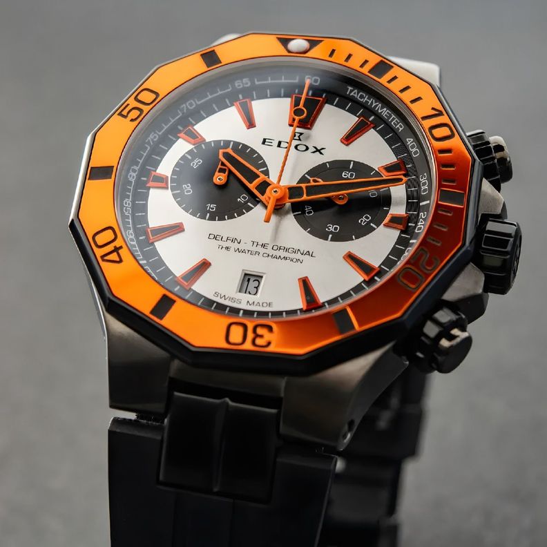 Reloj Edox Delfin The Original Chronograph Hombre-1