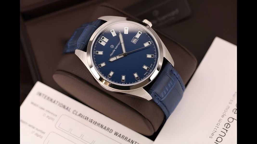 Reloj Claude Bernard Classic Date 44mm Hombre Azul -1