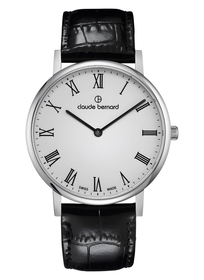  Reloj Claude Bernard Slim Line Roman Numeral 41mm Hombre -0