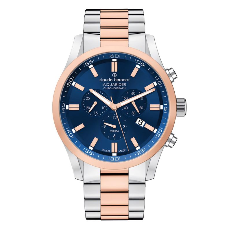 Reloj Claude Bernard Cronografo Acero Hombre-0