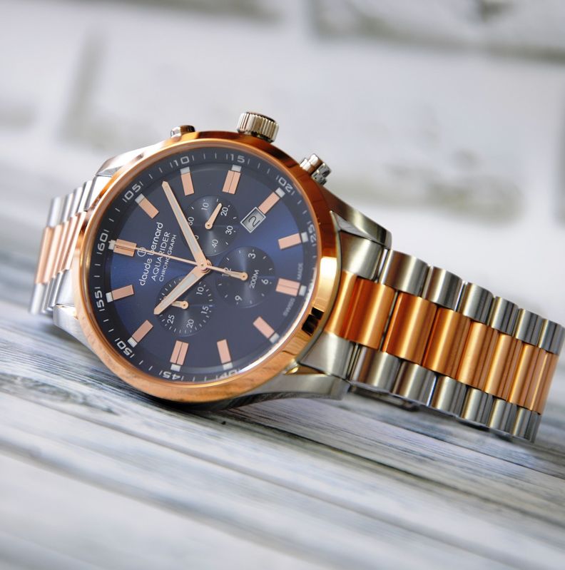 Reloj Claude Bernard Cronografo Acero Hombre-3