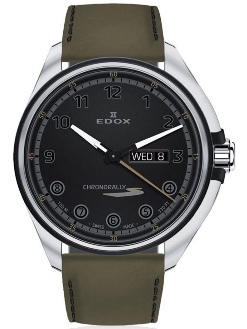 Reloj Edox Chronorally Green Hombre-0