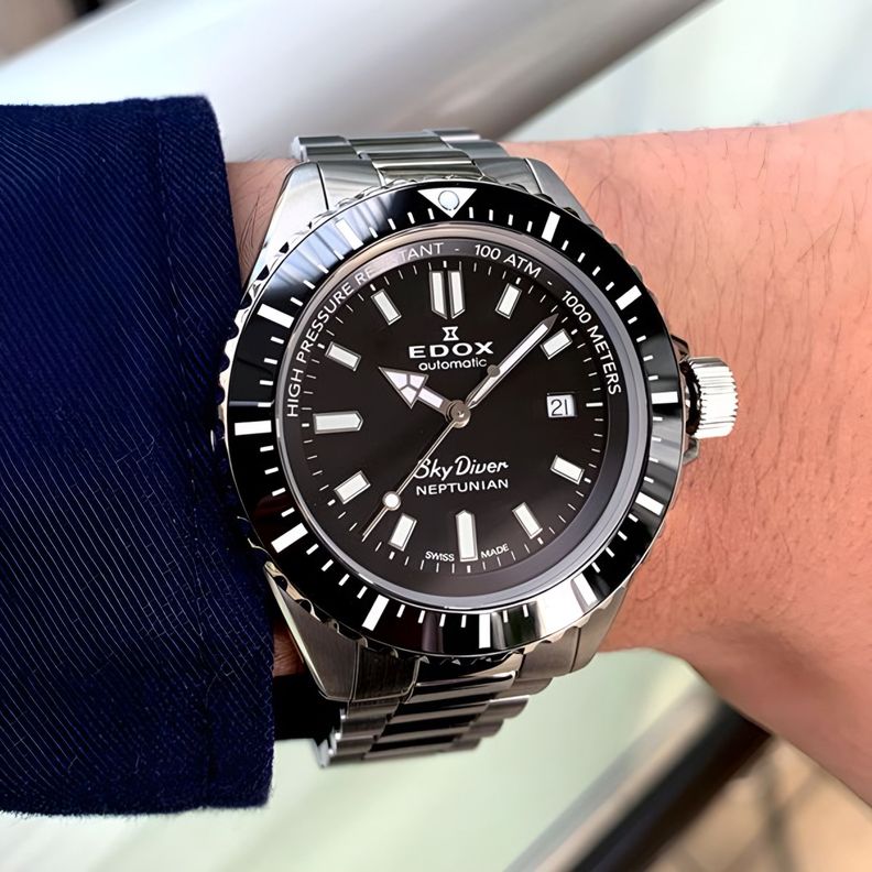 Reloj Edox Automatic Sky Diver Hombre-1