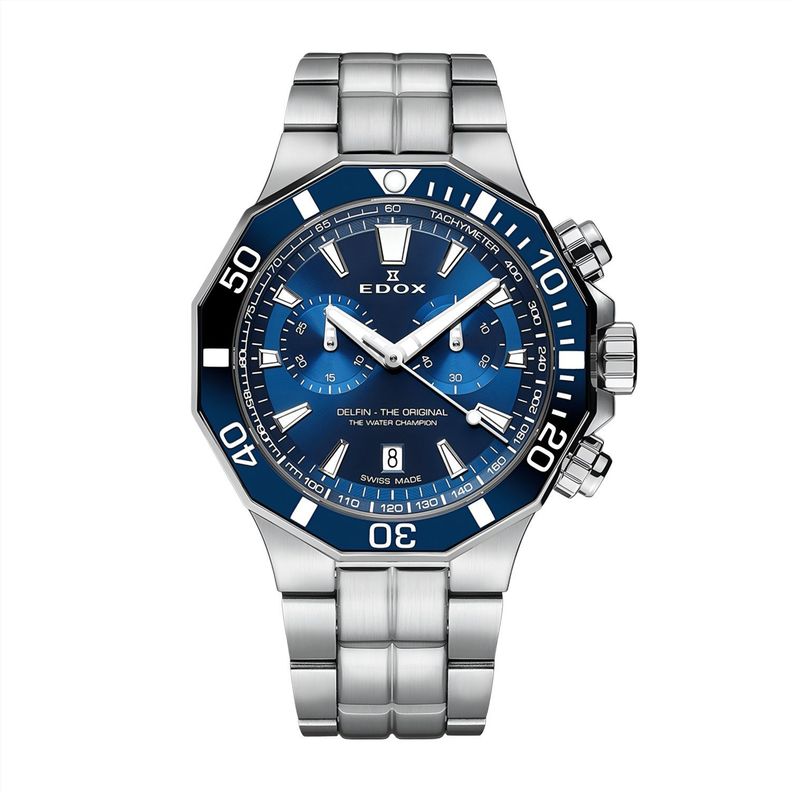 Reloj Edox Delfin The Original Chronograph Acero Hombre-0