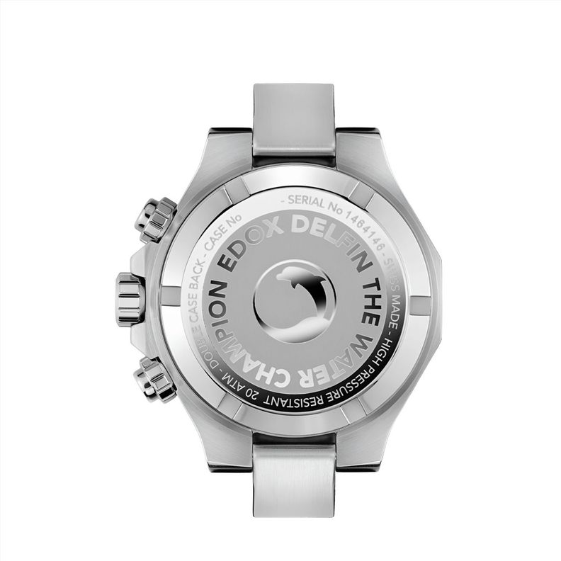 Reloj Edox Delfin The Original Chronograph Acero Hombre-5