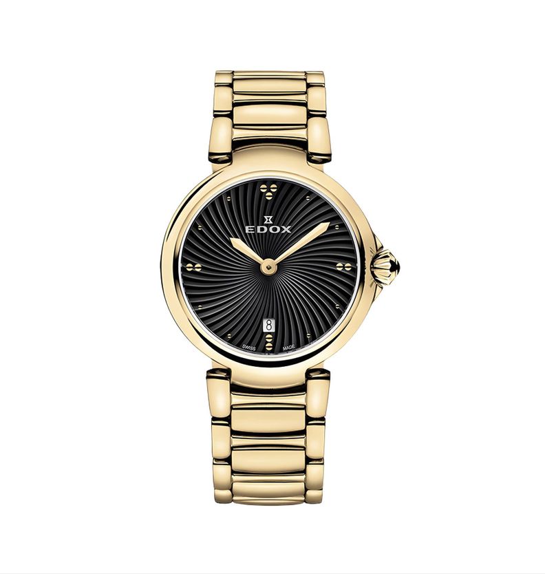 Reloj Edox La Passion Black Dial Mujer-0