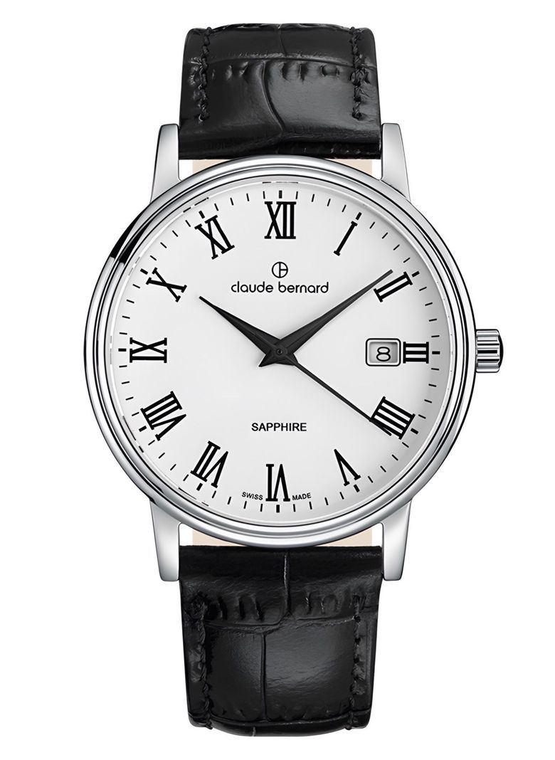 Reloj Claude Bernard Classic Nro Romano Hombre 42mm-0
