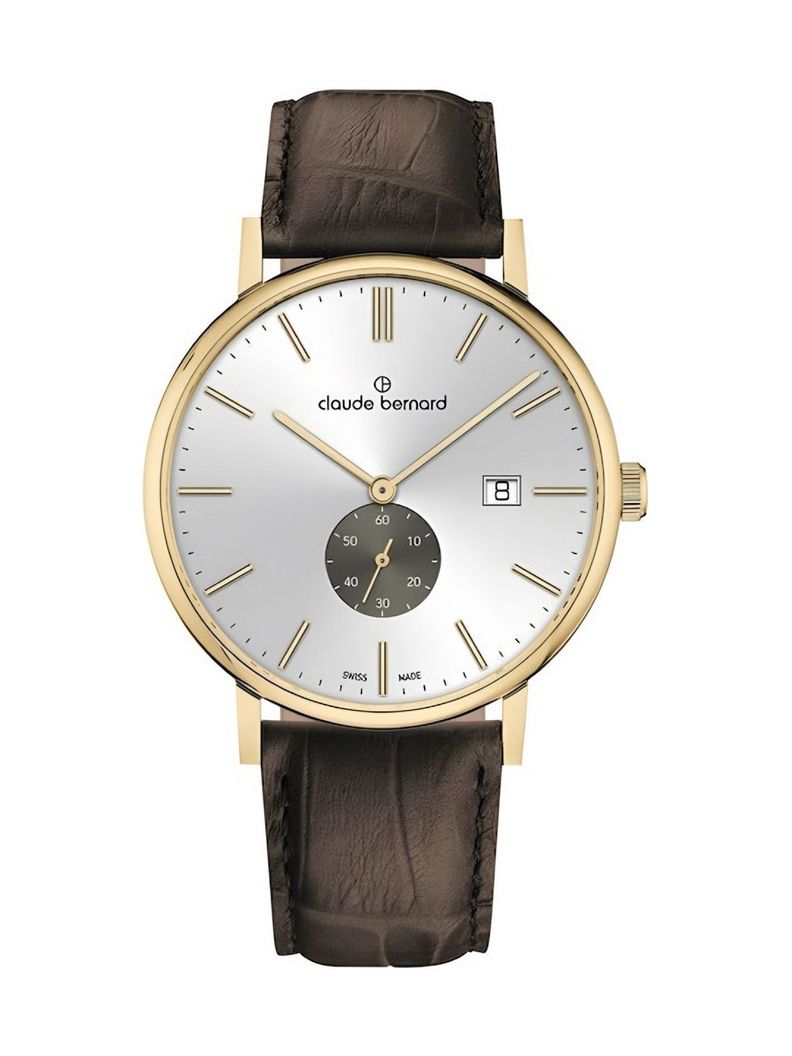 Reloj Claude Bernard Classic Esfera Gris 41mm Hombre-0