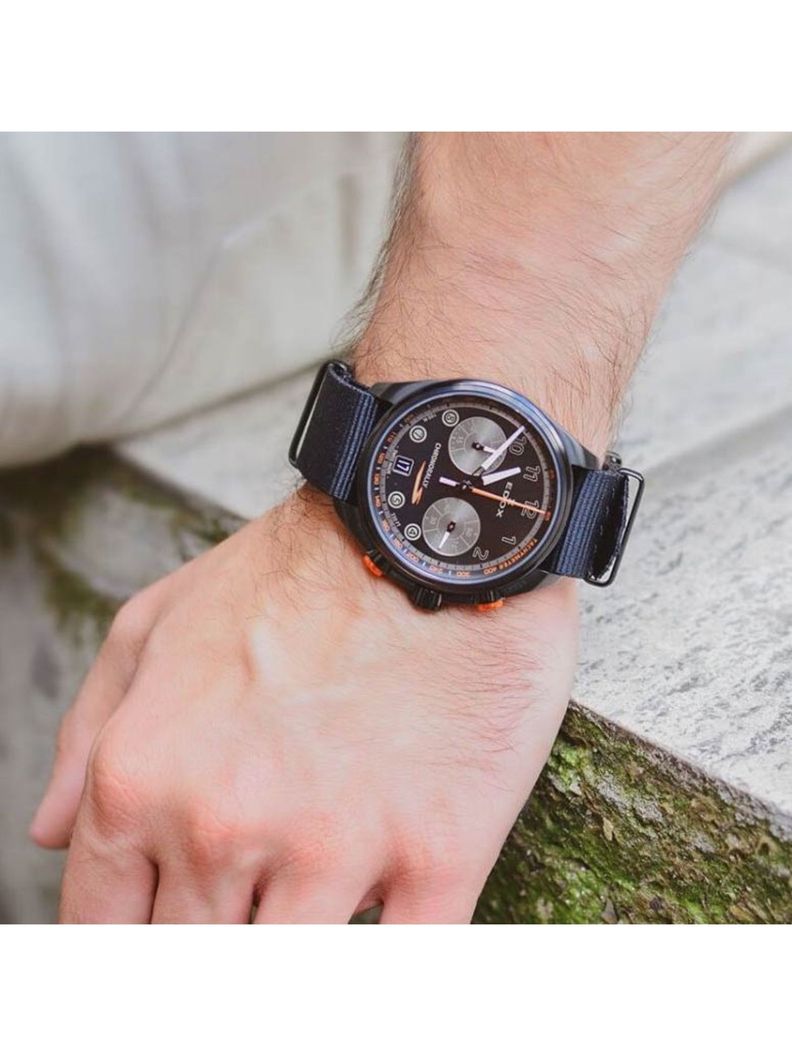 Reloj Edox Chronorally Black Hombre -4