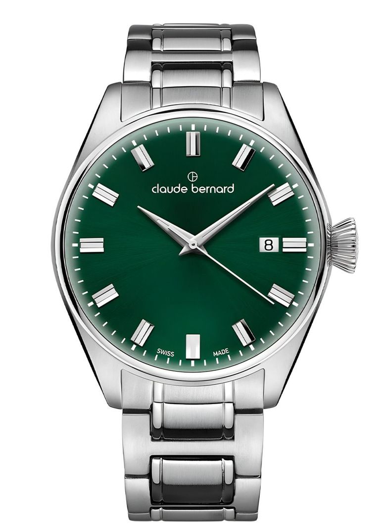 Reloj Claude Bernard Classic Acero Esfera Verde Hombre-0