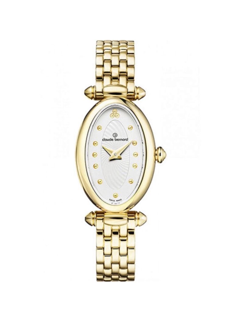 Reloj Claude Bernard Dorado Ovalado Mujer Claude Bernard