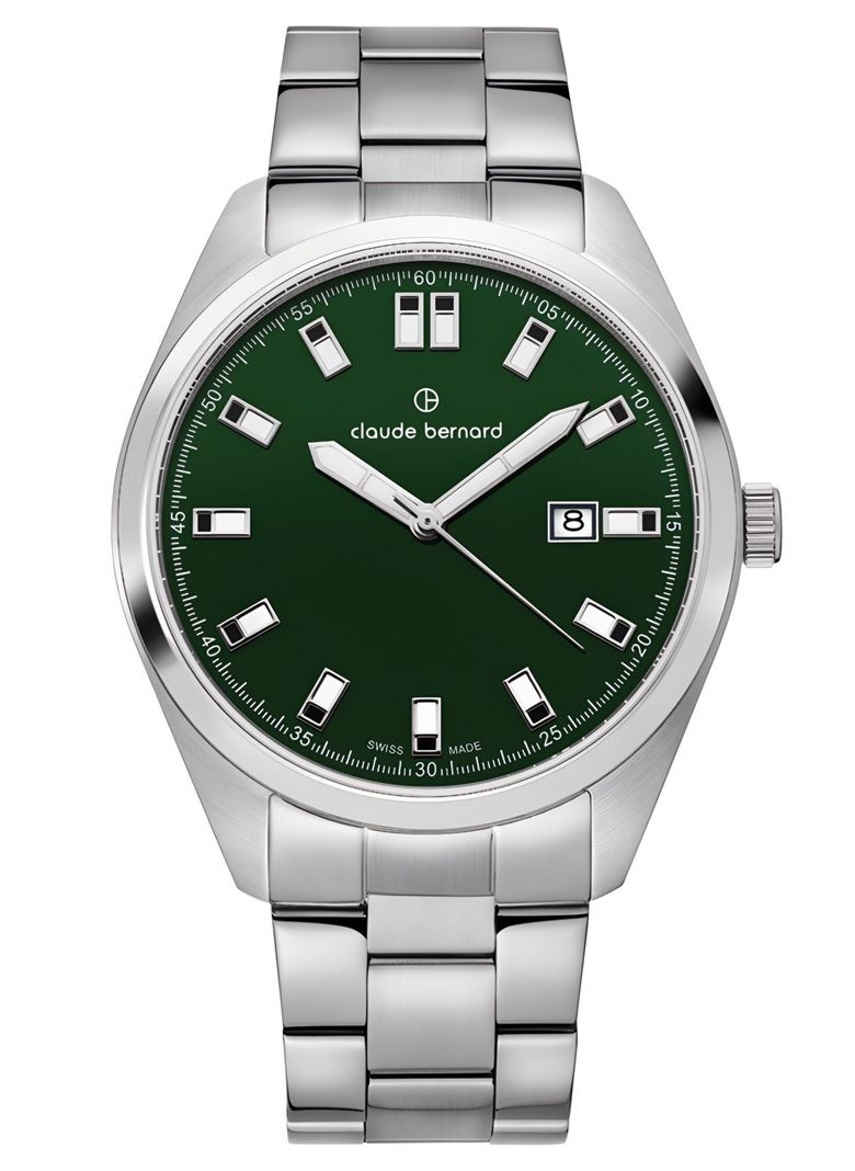 Reloj Claude Bernard Acero Verde Hombre-0