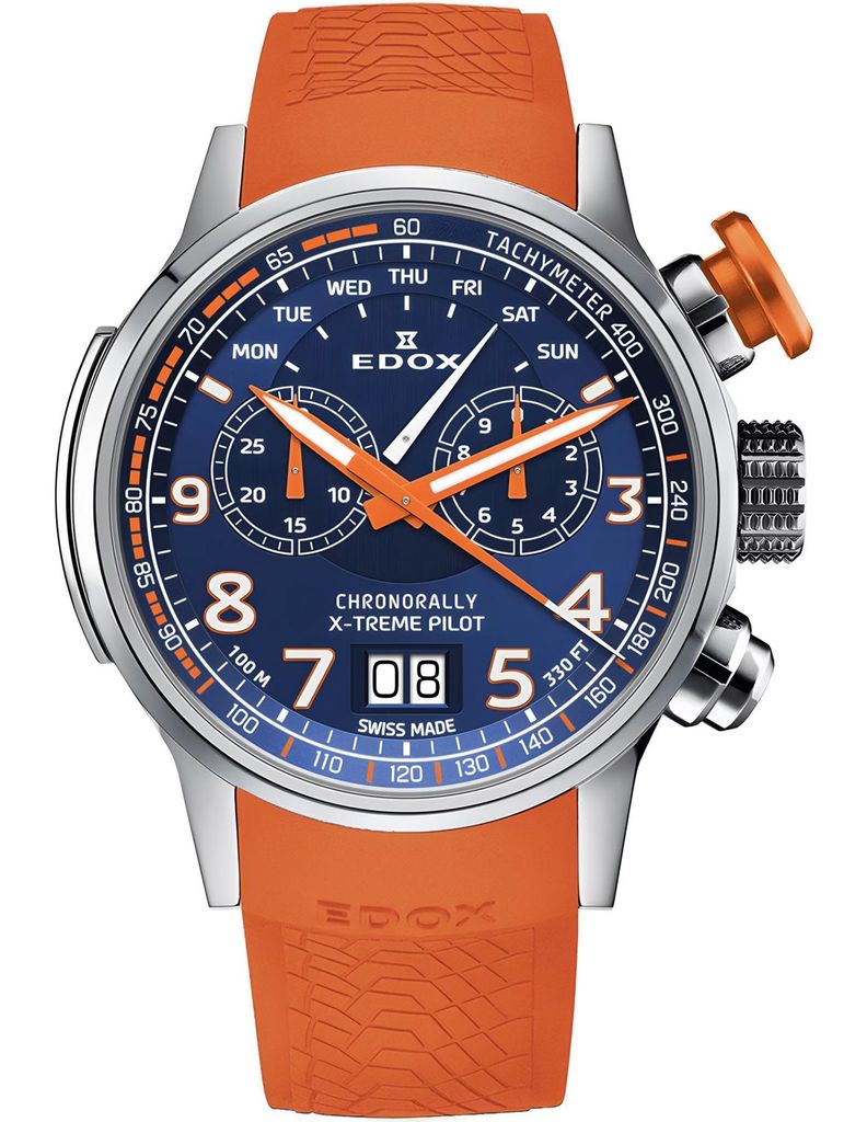 Reloj Edox Chronorally Chronograph Quartz Hombre-0