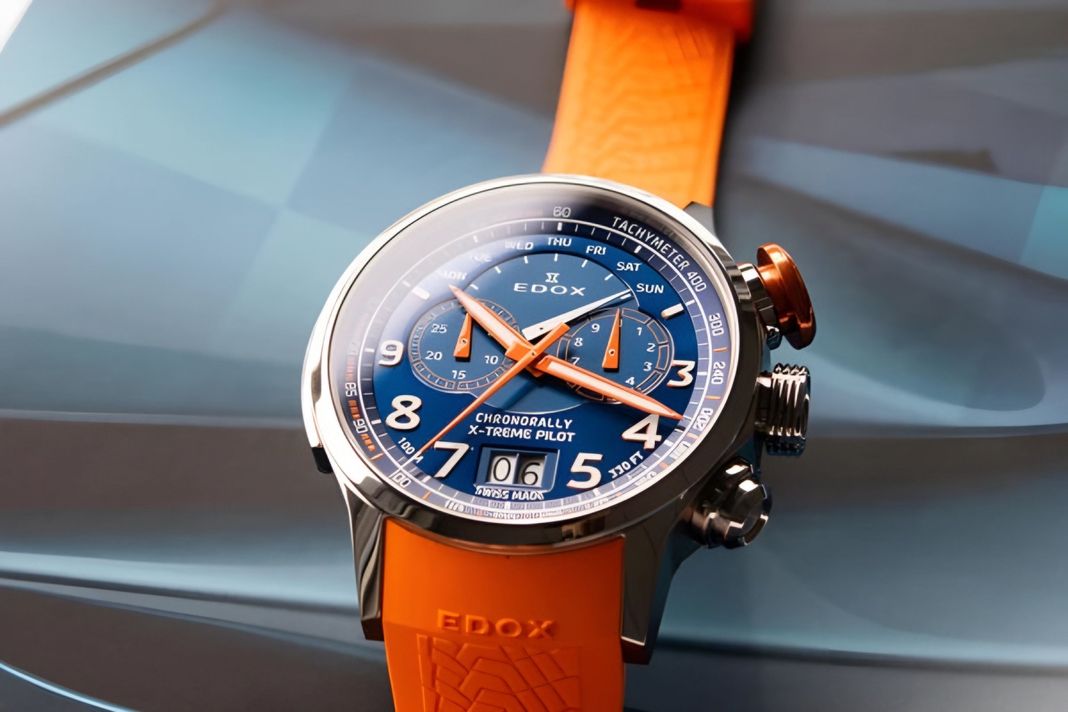 Reloj Edox Chronorally Chronograph Quartz Hombre-4