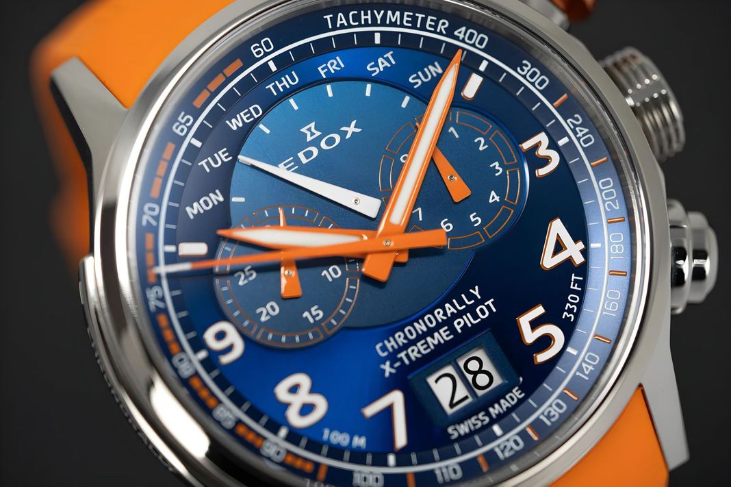Reloj Edox Chronorally Chronograph Quartz Hombre-6