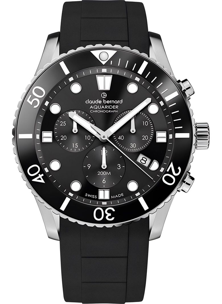 Reloj Claude Bernard Aquarider Cronografo Hombre 43mm-0