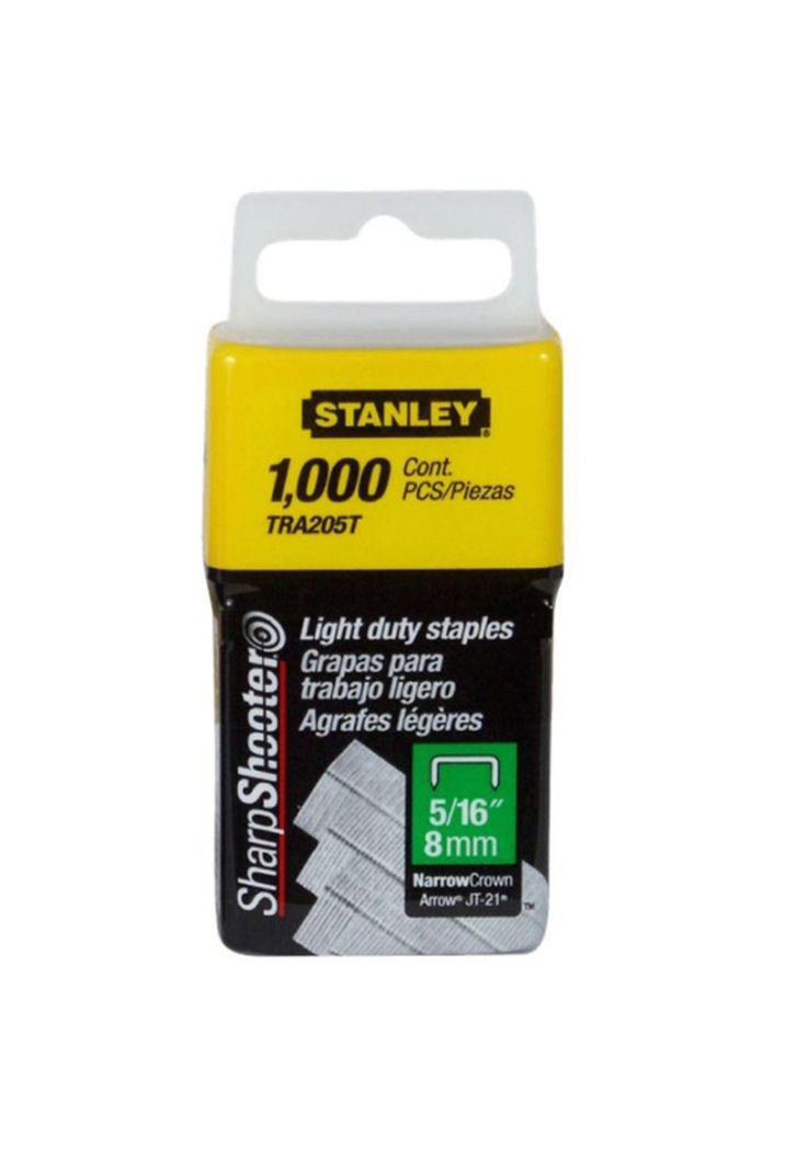 Corchetes 205T 5/16 1000 unidades Gris