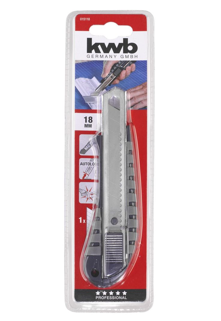 Cuchillo Cartonero 18 mm KWB -3