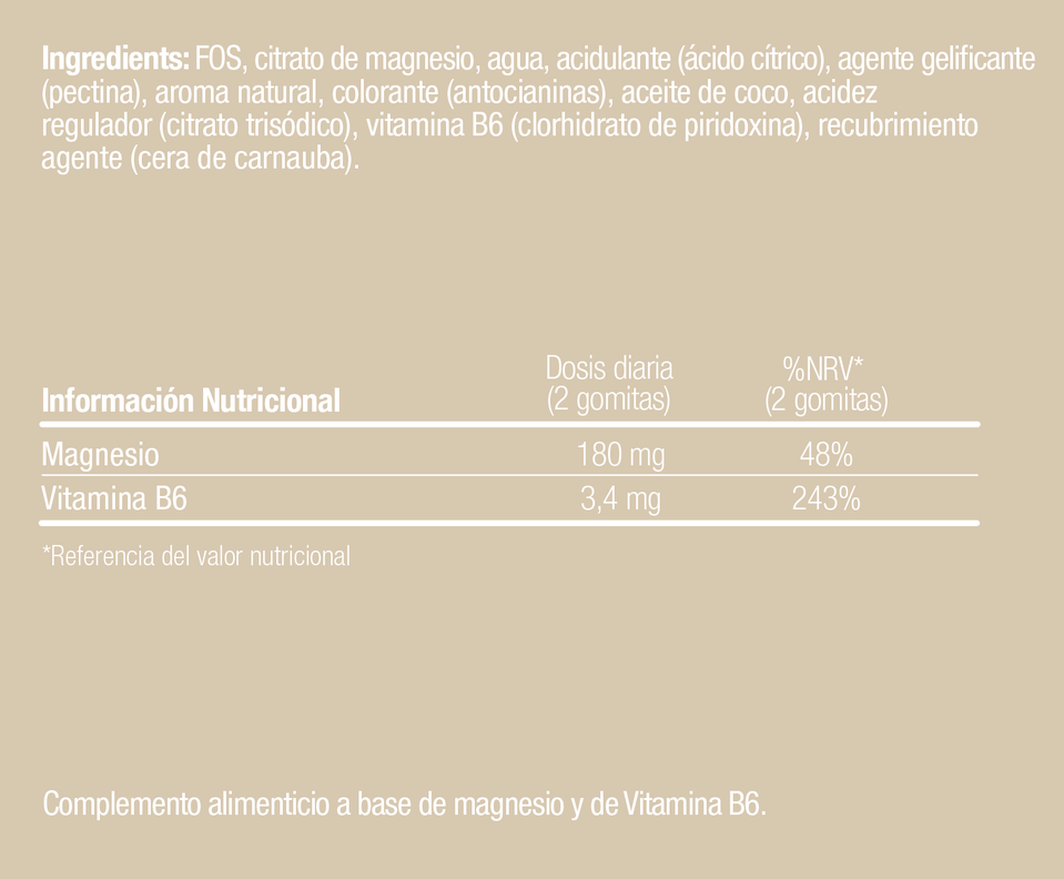 Gomitas de magnesio + vitamina B6-2