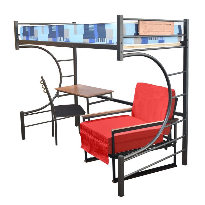 Camarote Studio Luna 1.0 Plaza - Rojo 90 CM